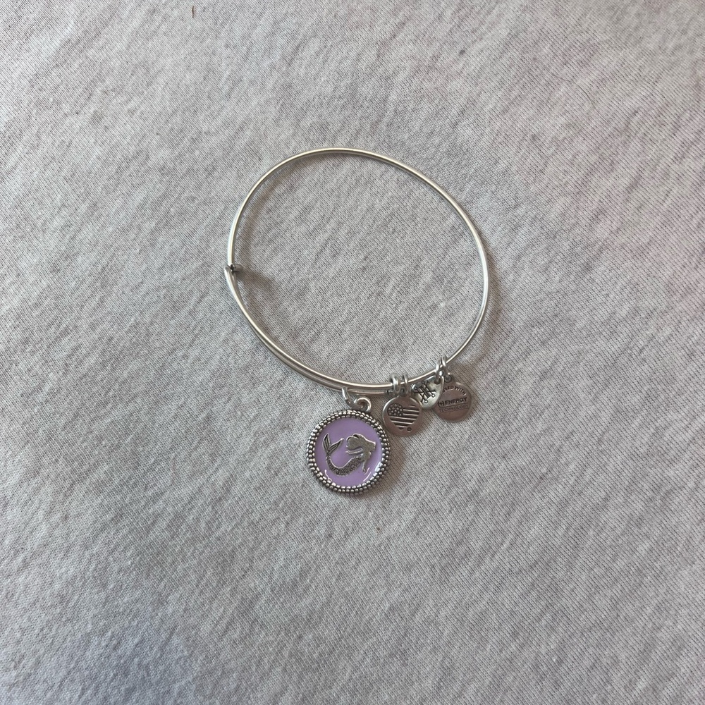 Alex and Ani Silver Mermaid Charm Bracelet